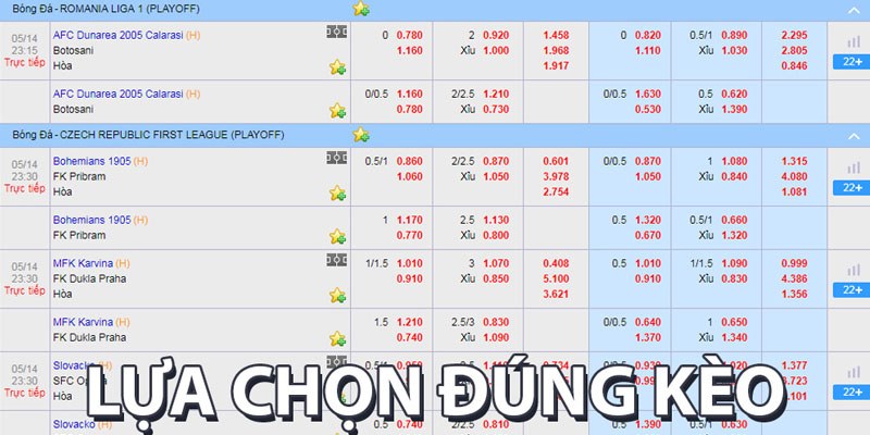 lưu ý chọn kèo rung